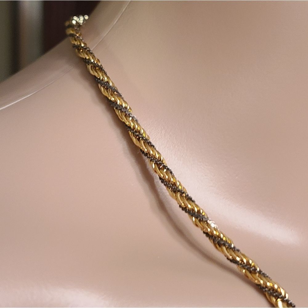 Vintage Two Tone Rope Chain - Picture 6 of 11